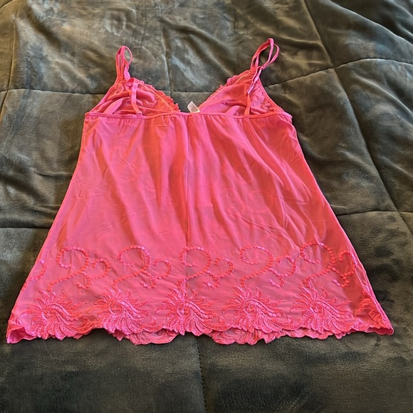 A.C.T. International pink lace lingerie two piece size 3X - Picture 3 of 8